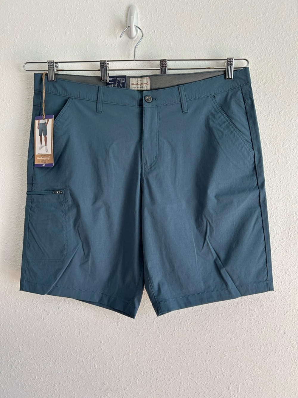 Men's Performance Shorts Size 40 Blue Quick Dry Weatherproof Brand Packable